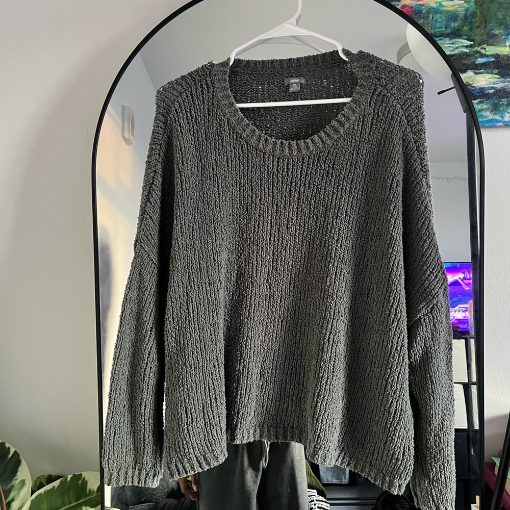 Aerie Charcoal Women's Crew Neck Sweater